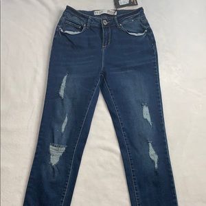 NEW blue stretchy skinny jeans